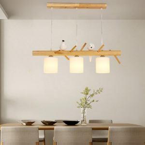 BIRDY Wooden Pendant Light