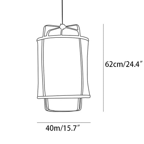 ></p><p><strong>FEATURES</strong></p><ul><li>Material: Bamboo, Linen fabric, Metal.</li><li>Finishes:<span> Black, Bamboo nature color.</span></li><li>Shade Color: Black, White.</li><li>Is Bulbs Included: No.</li><li>Takes E26 or E27 base bulb.</li><li>AC 110-240V Voltage.</li><li>Environment: Indoor.</li><li>Hardwired.</li><li>Switch: Compatible with ordinary household switches, Compatible with dimmers,</li><li>Suspension: Provide 150cm(59″) cables, Specified lengths can also be provided upon request.</li><li>IP rating 20 - not waterproof.</li><li>Certification: Compliant with North America, Australia, Europe, and Middle East Certification.</li><li>Install: Flat roof installation is not compatible with sloped ceilings.<br></li></ul><div style=