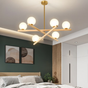 Minimalist Line Ball Chandelier
