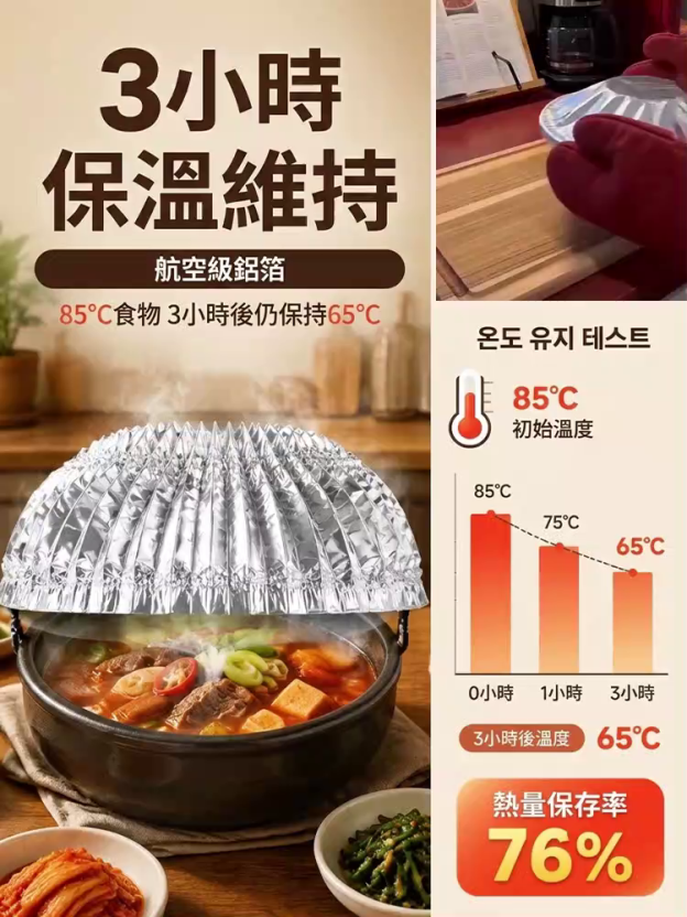 抽取式鎖溫鋁製食品用錫紙蓋🔥告別冷飯