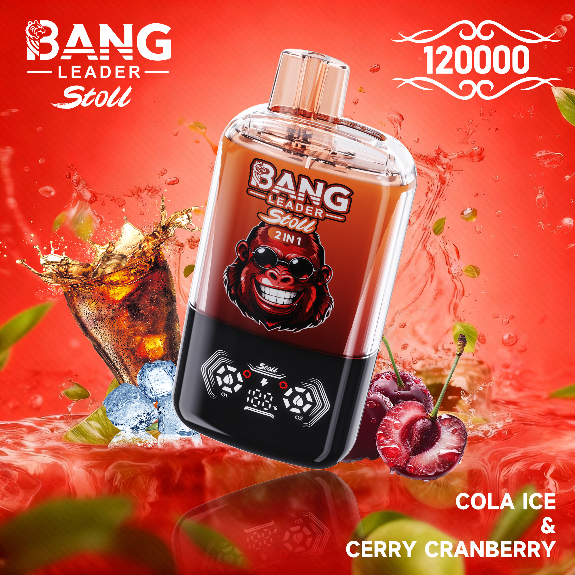 BANG LEADER STOLL 120000 デュアルフレーバー 120Kパフ 使い捨て電子タバコ 卸売