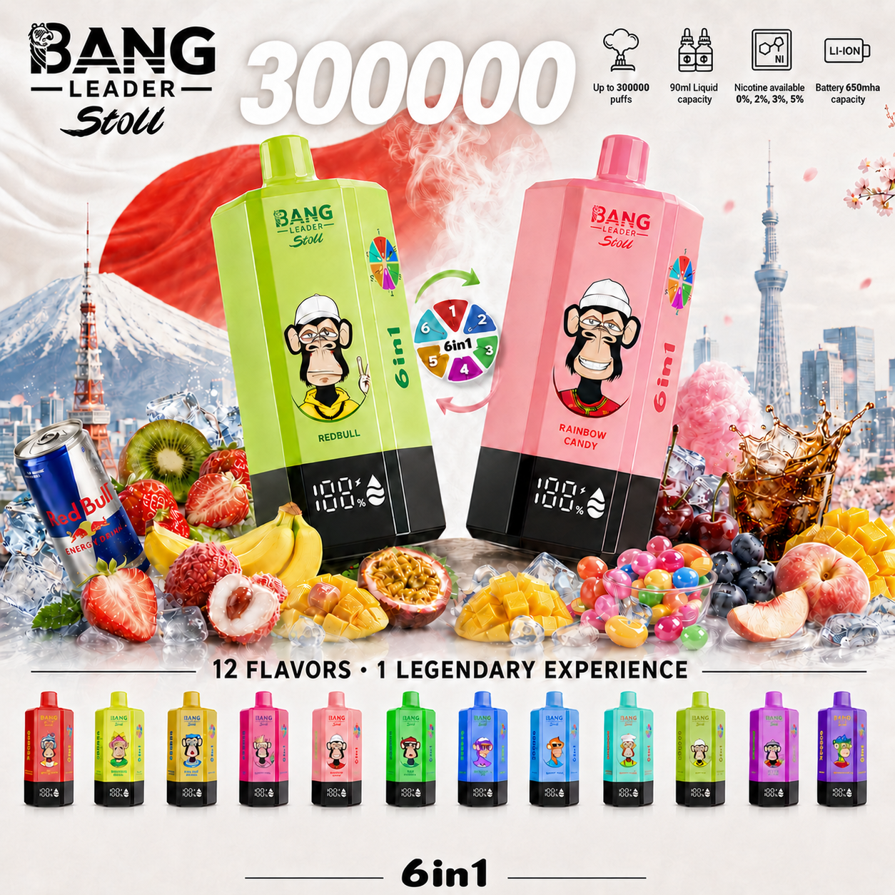 Bang Leader Stoll 300K smart screen and 6 in 1 design