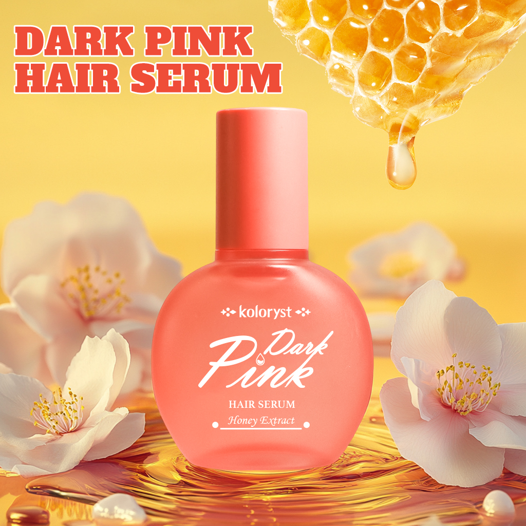 (Halal)Koloryst Honey Infused Dark Pink Hair Serum (70ml)Vitamin D & E hair oil