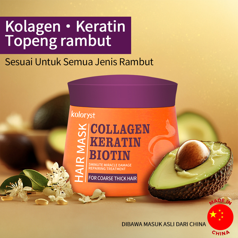 Koloryst Collagen Keratin Biotin Argan Oil Hairmask (500ml)