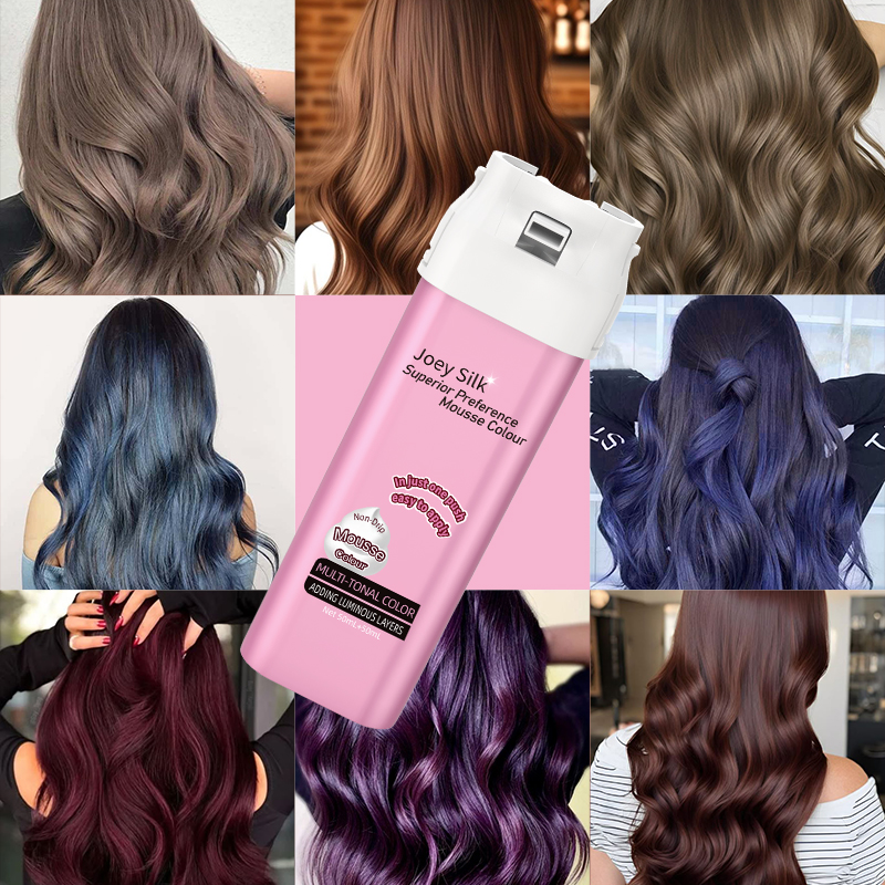 Pewarna Rambut Mousse Koloryst Joey Silk Superior (Tekan Sekali) - 6 Warna
