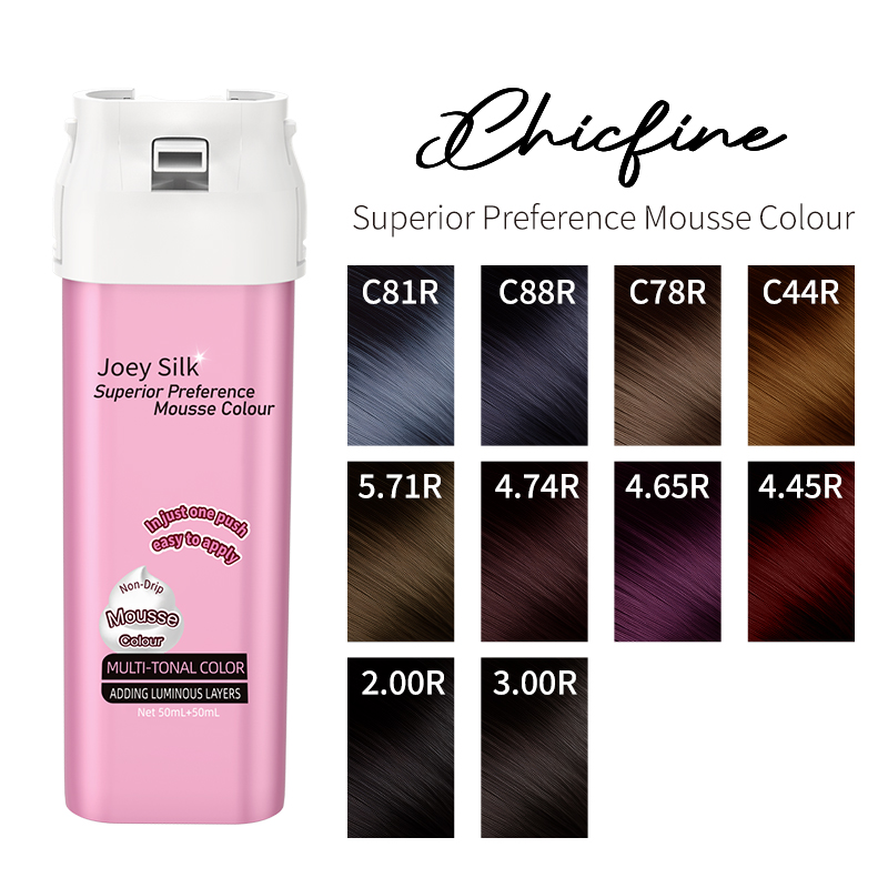 Pewarna Rambut Mousse Koloryst Joey Silk Superior (Tekan Sekali) - 6 Warna