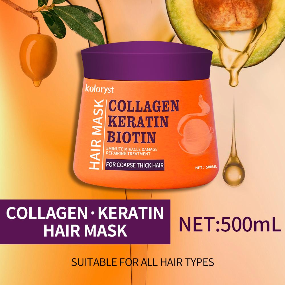 Koloryst Repair Hair Mask – Collagen, Keratin, Biotin, Argan Oil (500ml)