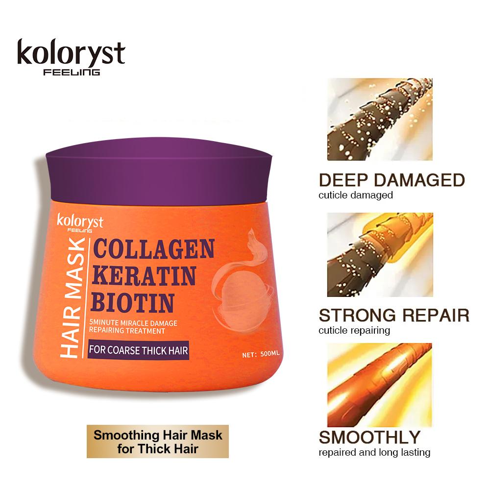 Koloryst Repair Hair Mask – Collagen, Keratin, Biotin, Argan Oil (500ml)