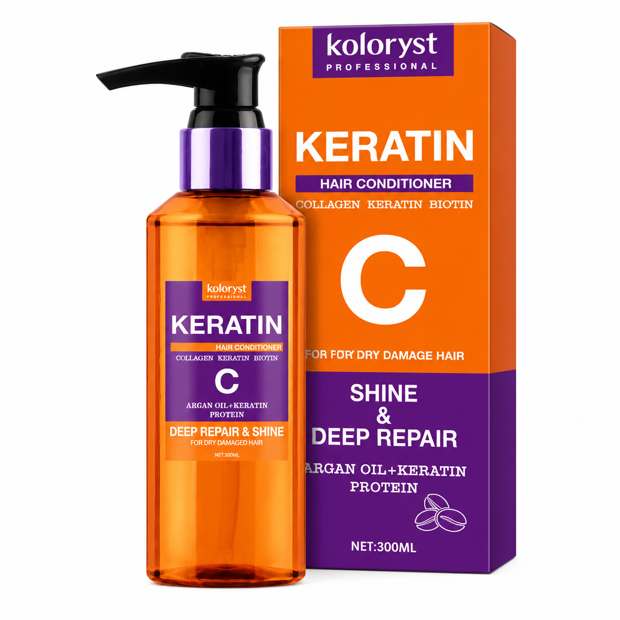 Koloryst Keratin Argan Oil Conditioner (300ml)