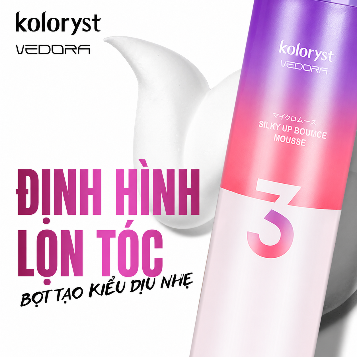 Mousses Styling Mikro Koloryst 96ml/200ml