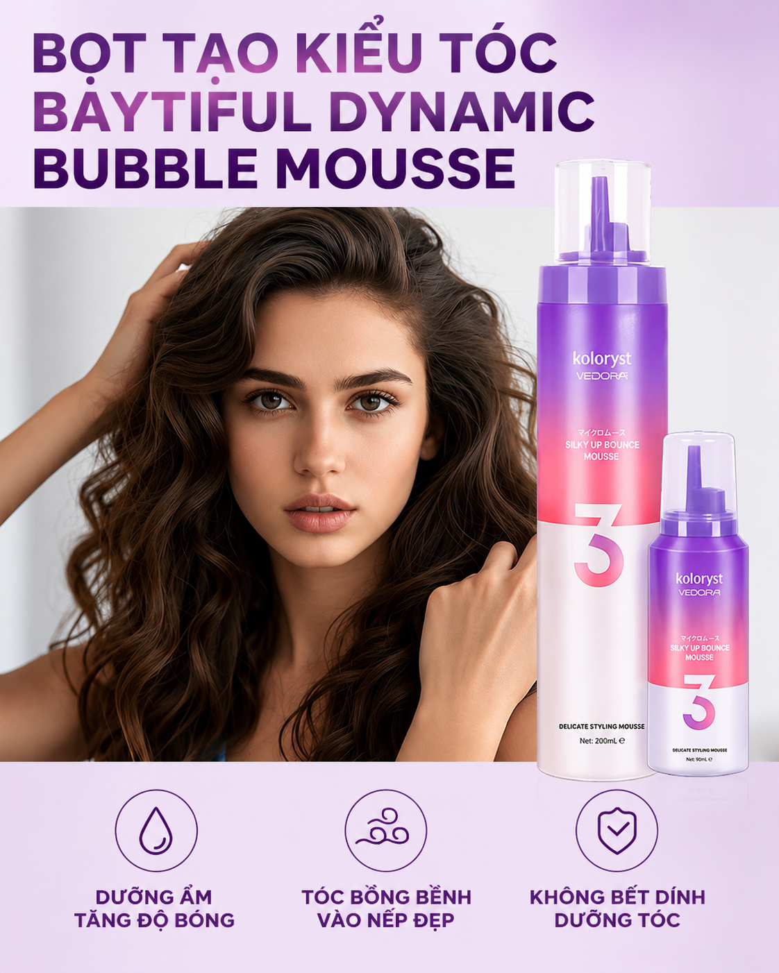 Mousses Styling Mikro Koloryst 96ml/200ml