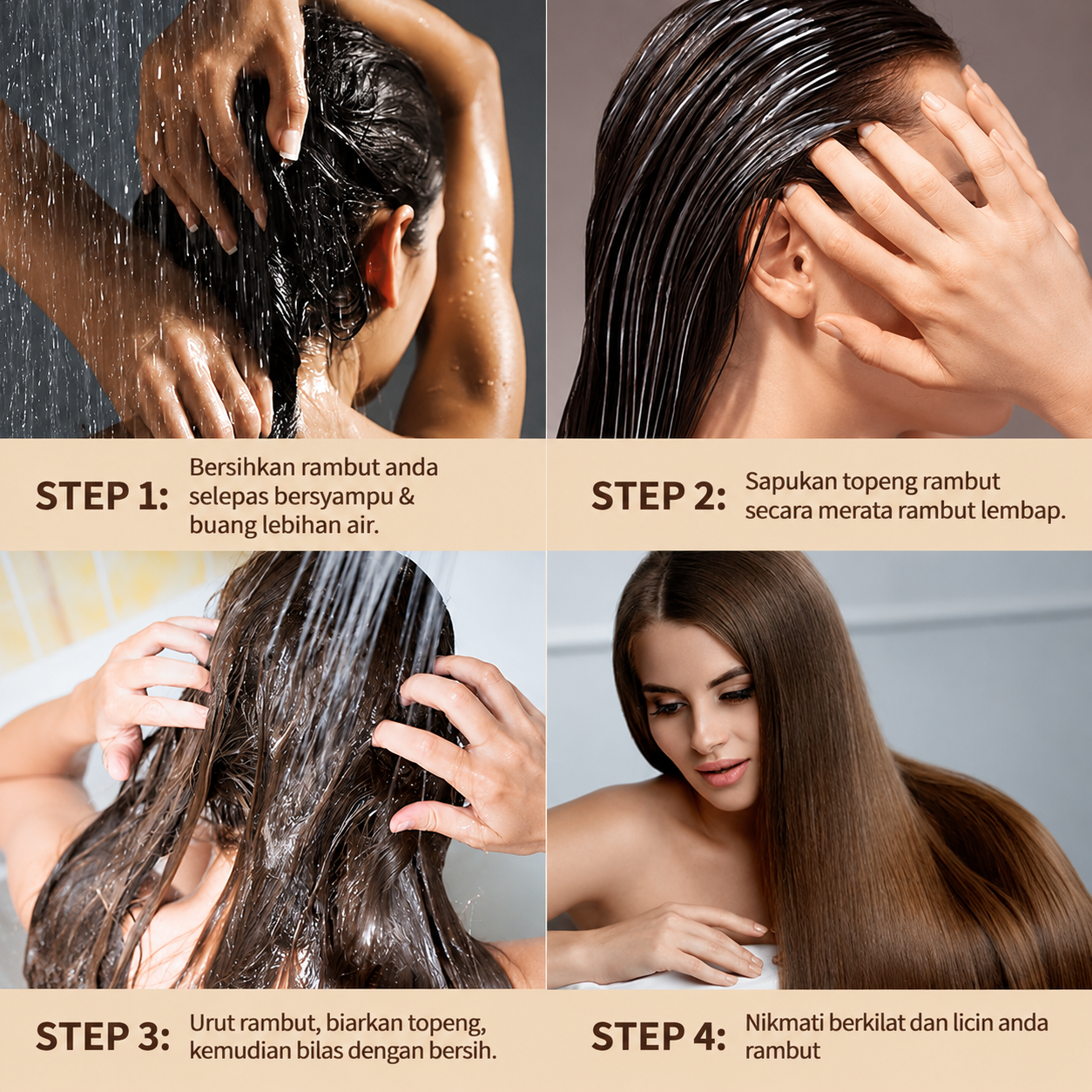 Topeng Rambut Koloryst – Collagen, Keratin, Biotin, Argan Oil (500ml)