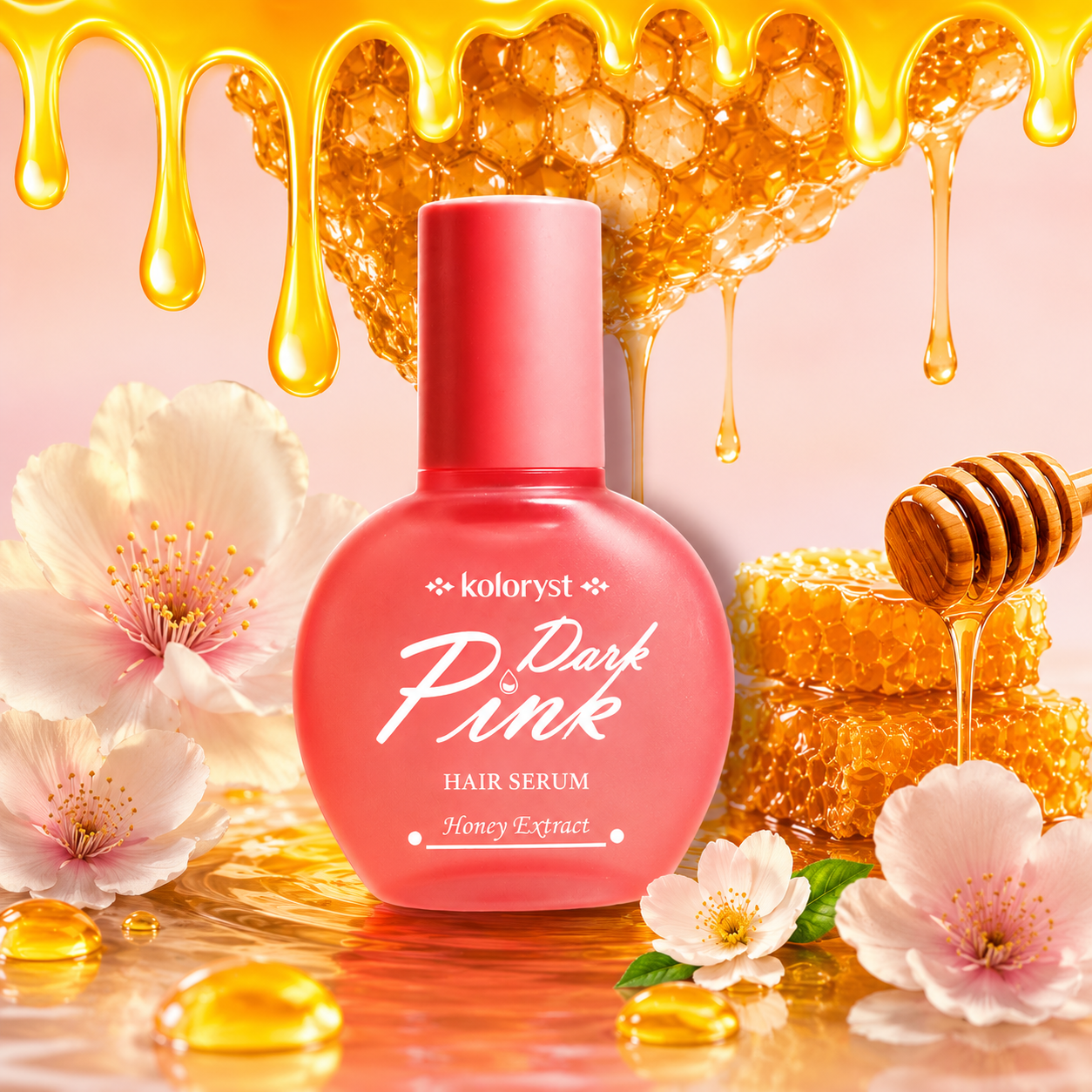 Serum Rambut Koloryst Madu Merah Jambu Gelap (70ml) – (Halal)