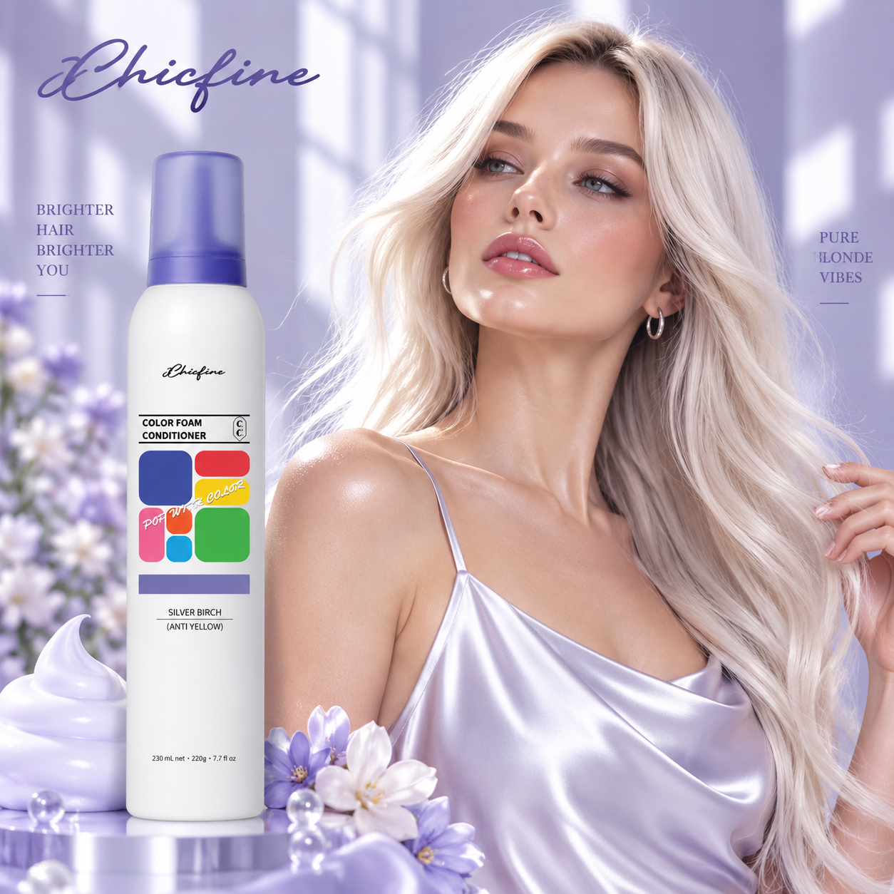 Instant Color Foam Conditioner – Vibrant, Long-Lasting Hair Color & Conditioning | 230 mL