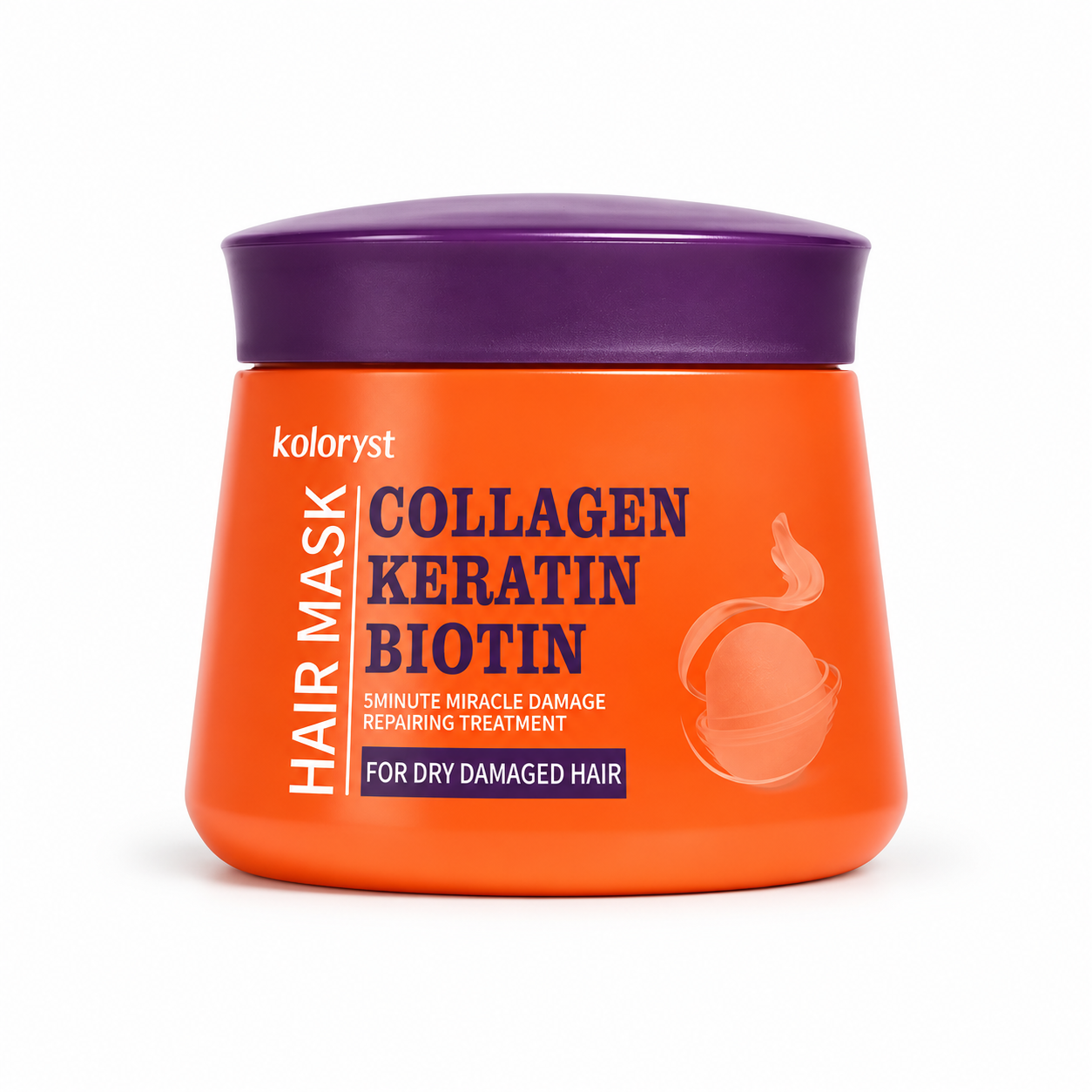 Koloryst Repair Hair Mask – Collagen, Keratin, Biotin, Argan Oil (500ml)
