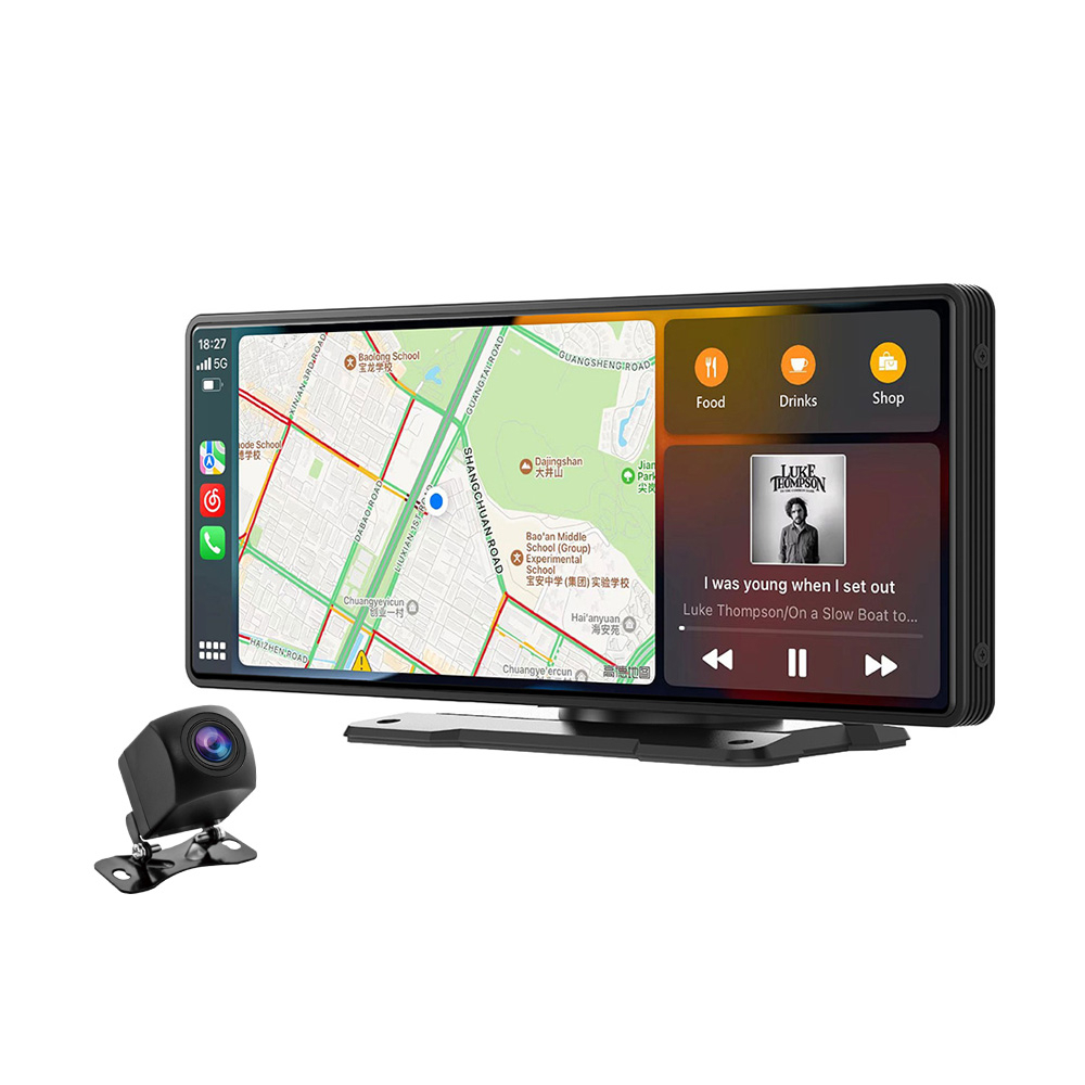 【車機最熱銷】十吋智慧導航娛樂通信中控台 無線CarPlay Android Auto 手機鏡像-xuanming