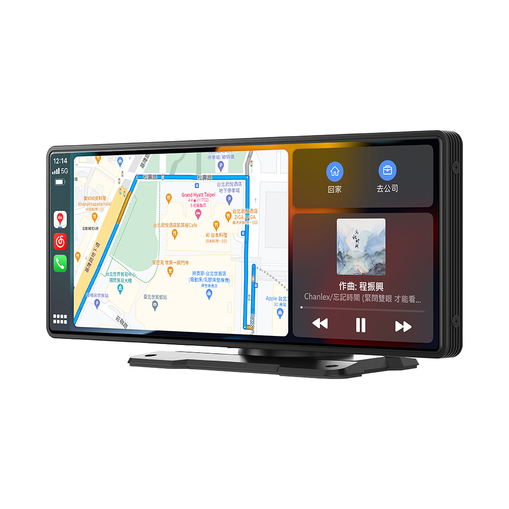 【車機最熱銷】十吋智慧導航娛樂通信中控台 無線CarPlay Android Auto 手機鏡像-xuanming