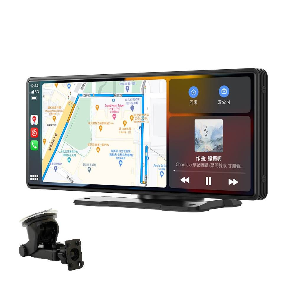 【車機最熱銷】十吋智慧導航娛樂通信中控台 無線CarPlay Android Auto 手機鏡像-xuanming