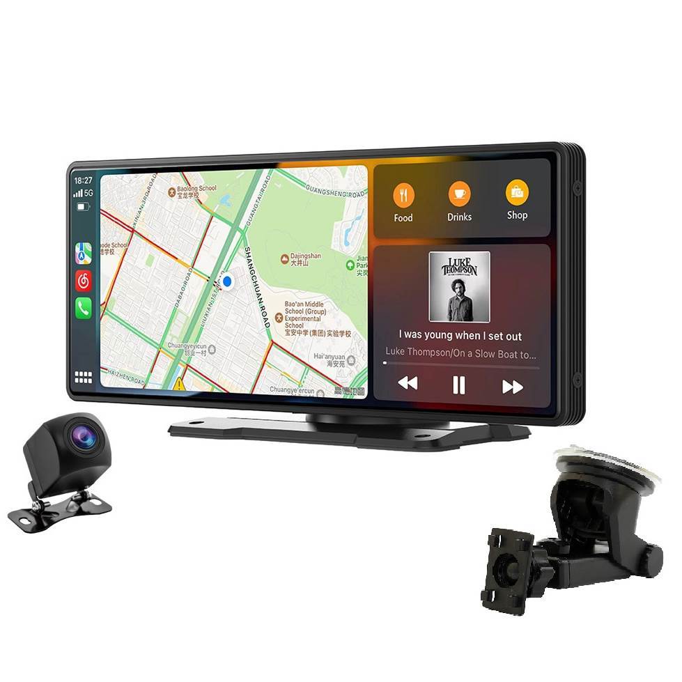 【車機最熱銷】十吋智慧導航娛樂通信中控台 無線CarPlay Android Auto 手機鏡像-xuanming