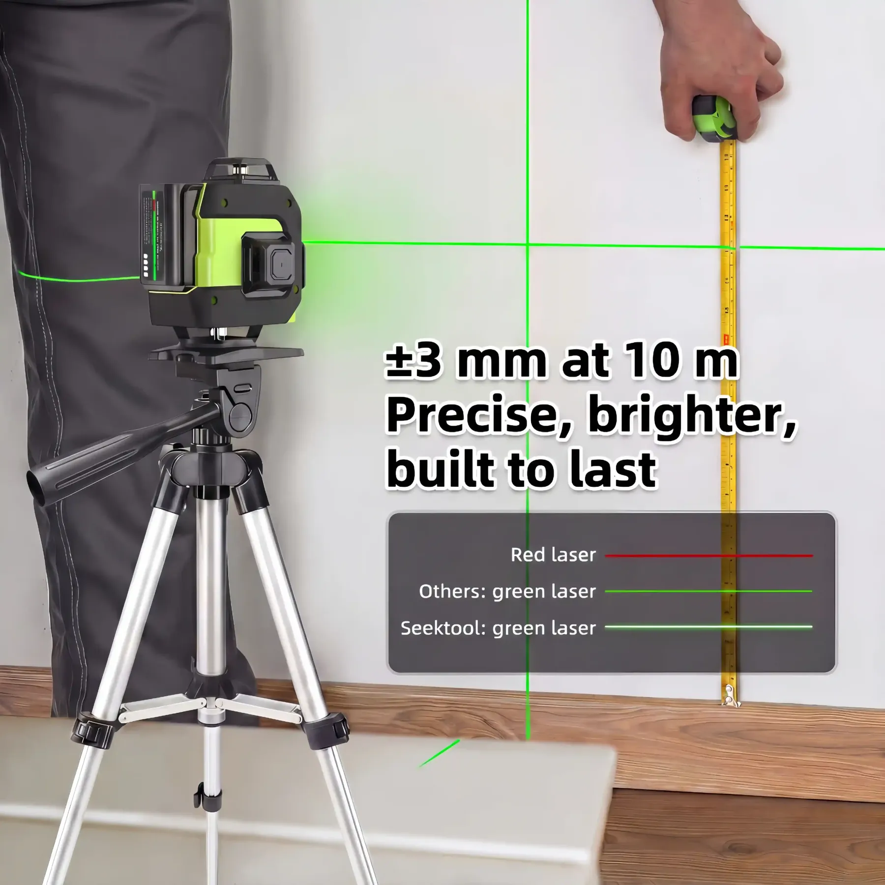 SEEKTOOL LX360 Pro 4D 16-Lines Laser Level