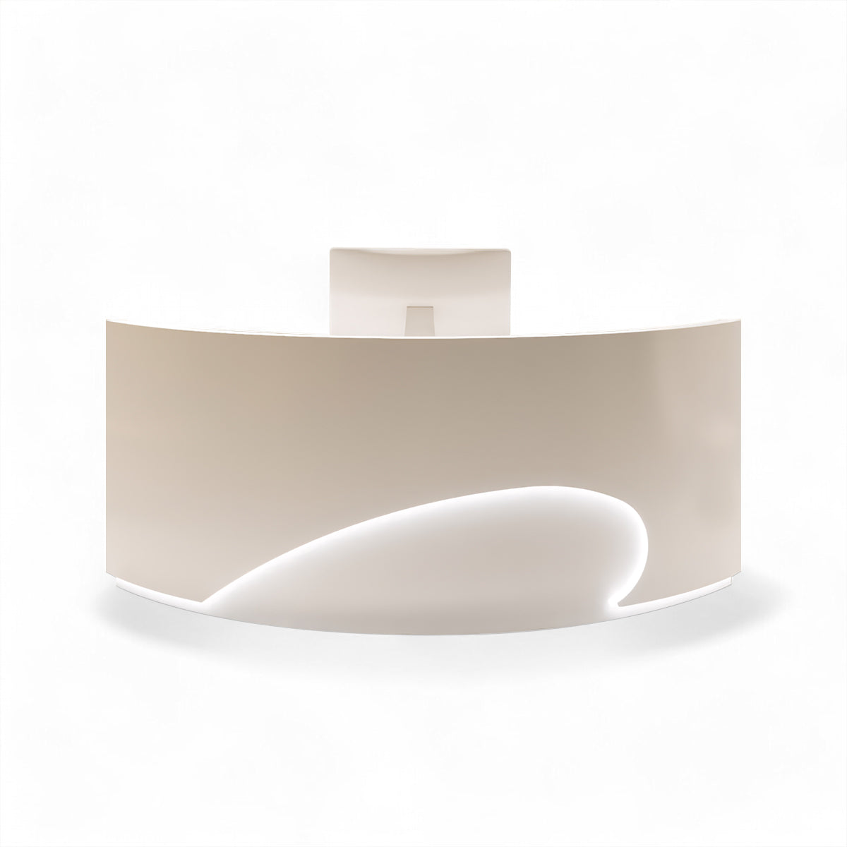 Minimalist Curved Cashier Counter And Reception Desk JDT-2048