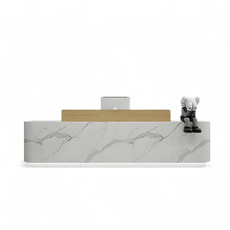 Modern Stainless Steel Front Desk Cashier Counter Reception Desk JDT-7101