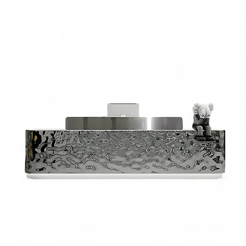 Modern Stainless Steel Front Desk Cashier Counter Reception Desk JDT-7101