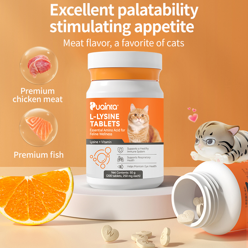 L-Lysine for Cats – Immune Support for Cold, Sneezing, Runny Nose & FVR