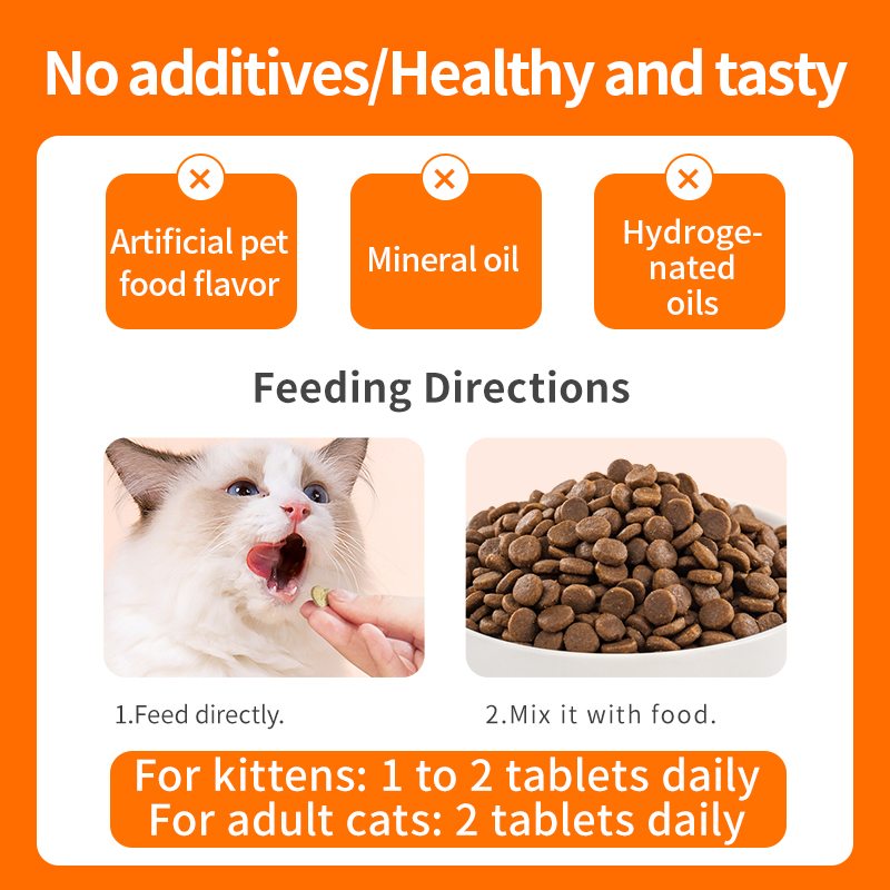 Hairball Remedy Tablets Pet Nutritional Supplement -For cats