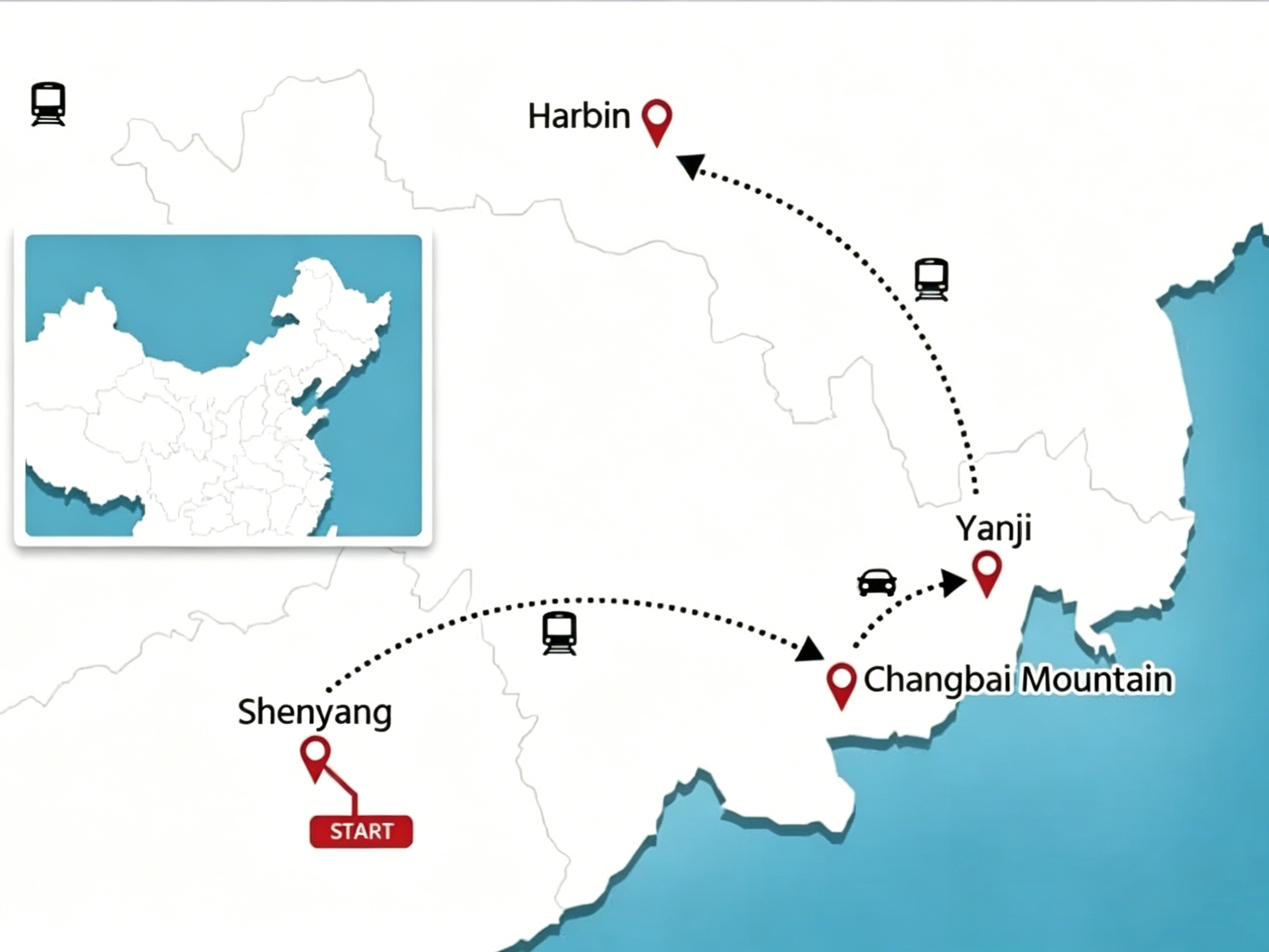 8 Days Northeast China Winter Holiday Tour Shenyang-Mt.Changbai-Yanji-Harbin