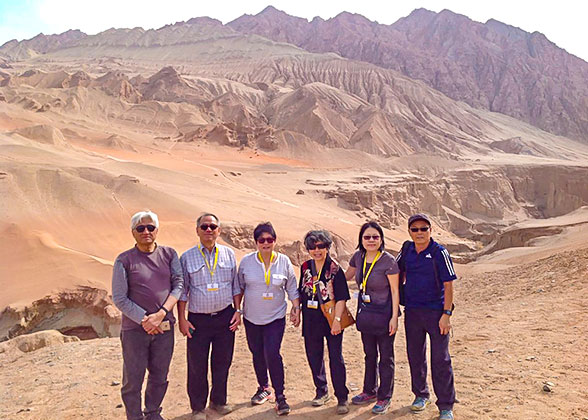 Our Guests at the  Flaming Mountains