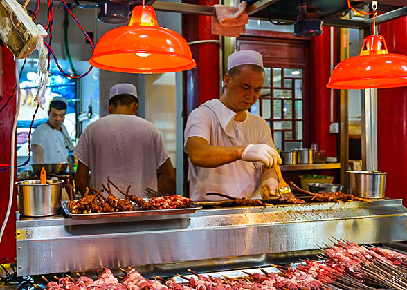 Beef Kebab Shop at the Muslim Quarter