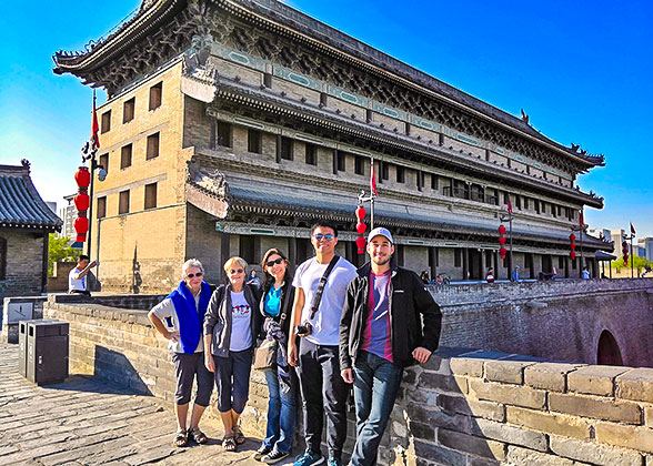 Our Guests at the City Wall
