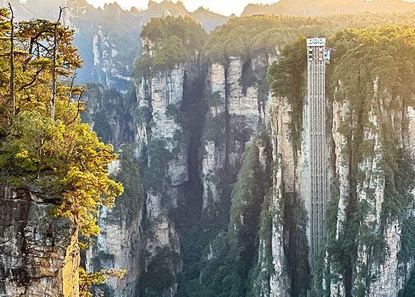 Bailong Elevator in Yuanjiajie Area