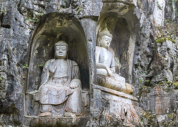 Buddha Statues at Lingyin Temple