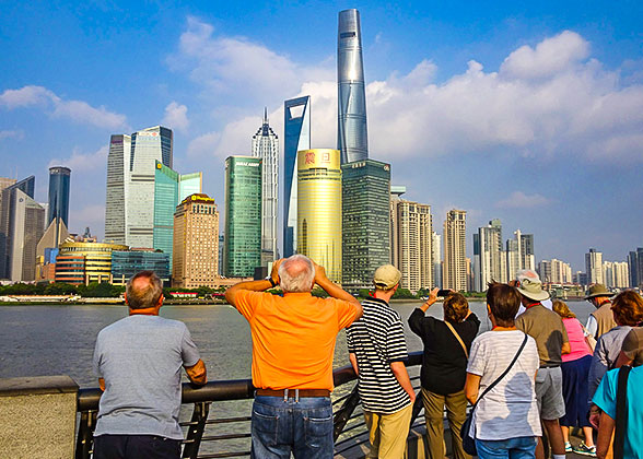 Shanghai Pudong Area Seen from the Bund