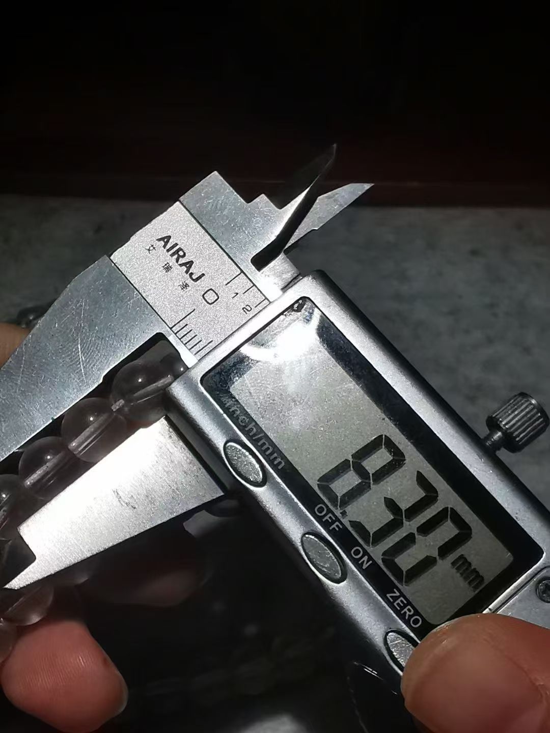 9934   汉传民国老白水晶108佛珠念珠