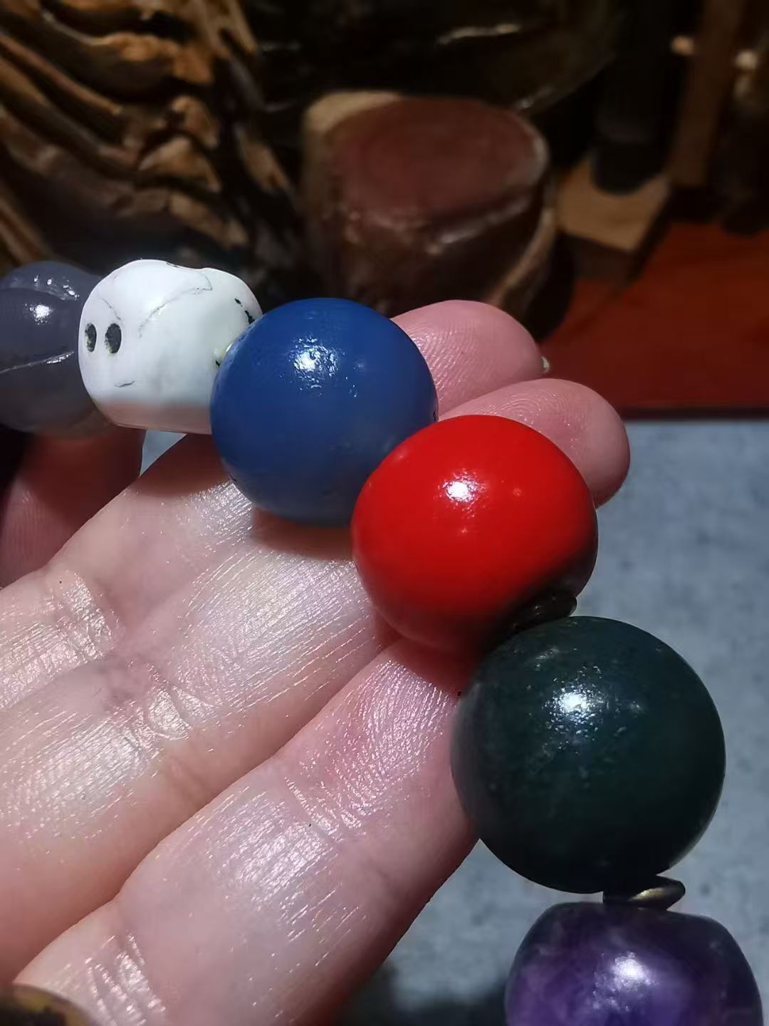 11214-1388  【收藏级老古珠多宝手串】[Collectible Old Ancient Pearl Treasure Bracelet]