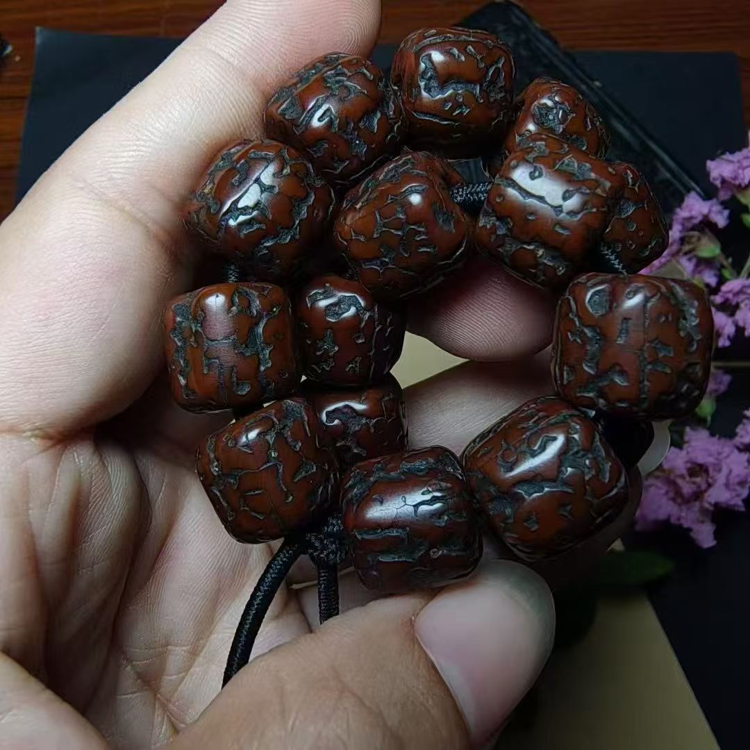 14918 Tibetan Old Vajra Bodhi 18-Bead Bracelet藏传老金刚菩提18颗手串