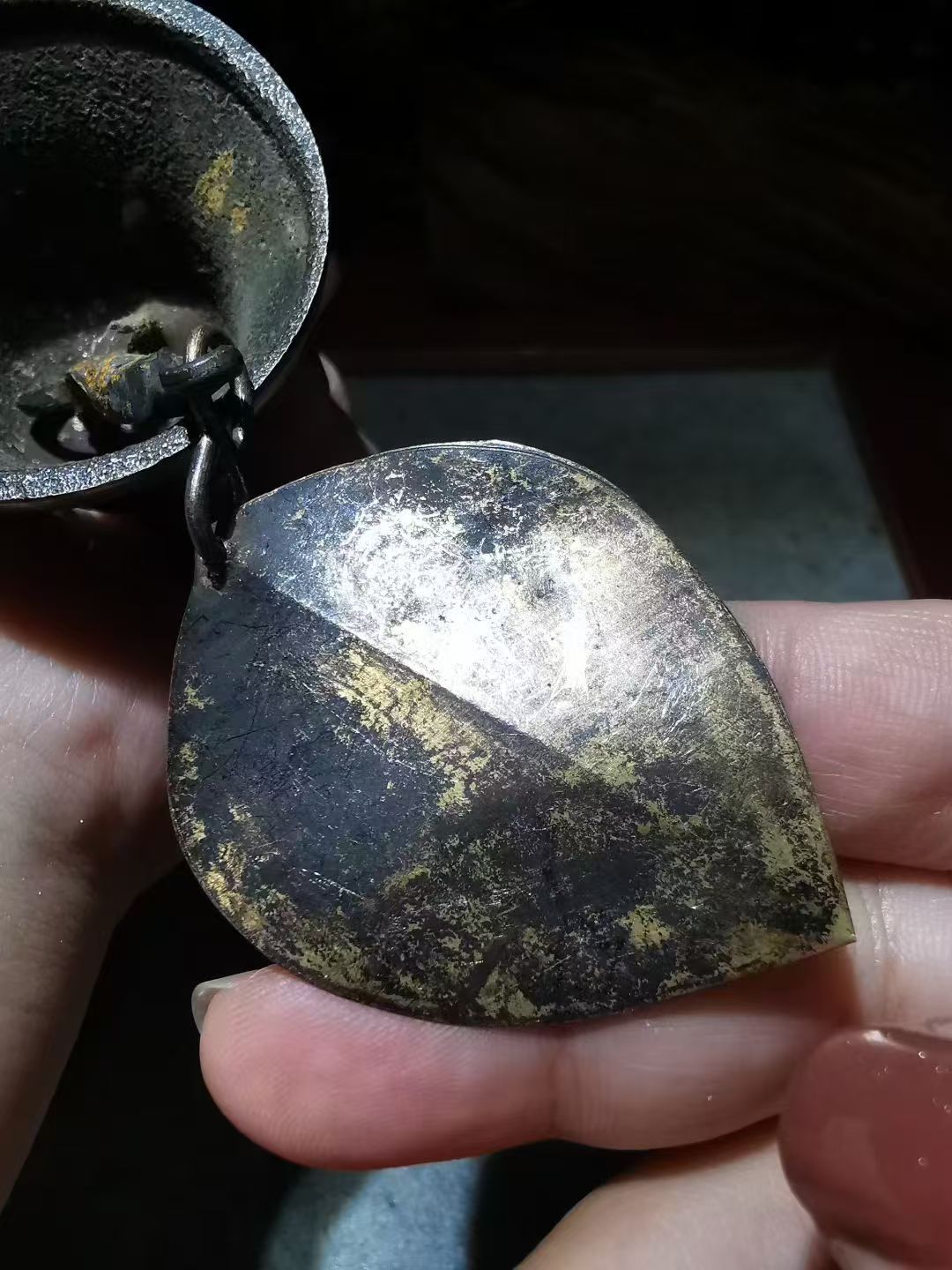 15197 Tibetan Temple Offering Old Lima Copper Wind Chime藏传庙供老利马铜风铃