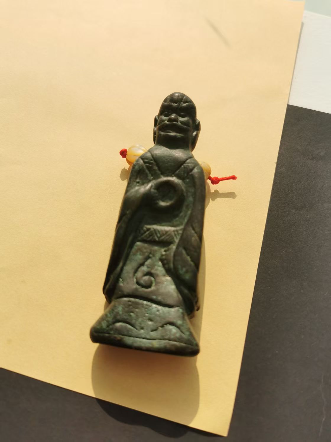 15394   The Ancient Heavenly Iron Golden Wheel Saint King Statue ‖ Guardian of Fortune! ✨传世老天铁金轮圣王造像‖福运守护神！✨