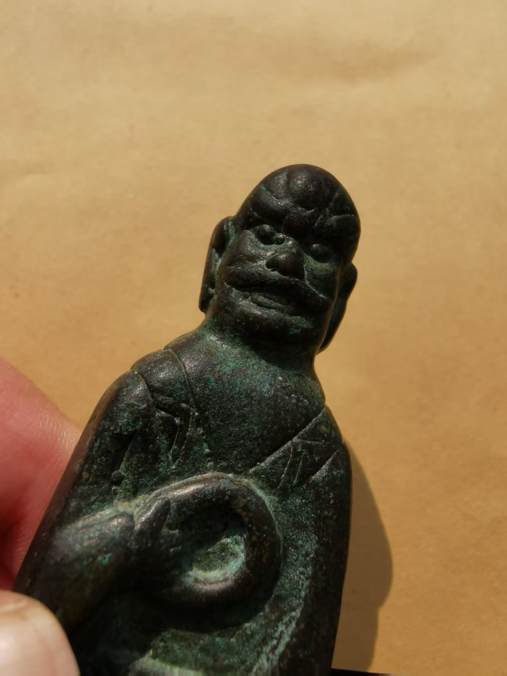 15394   The Ancient Heavenly Iron Golden Wheel Saint King Statue ‖ Guardian of Fortune! ✨传世老天铁金轮圣王造像‖福运守护神！✨