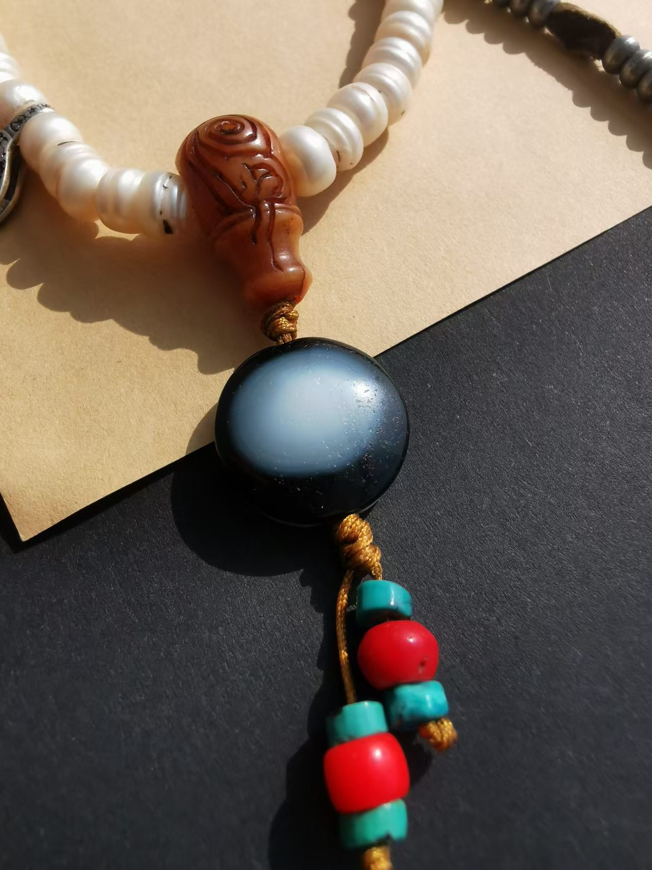 15399Tibetan Antique Multi-Treasure Mala Beads, a lucky bracelet distilled by time 🌟藏传多宝老念珠，岁月凝萃的幸运手串🌟
