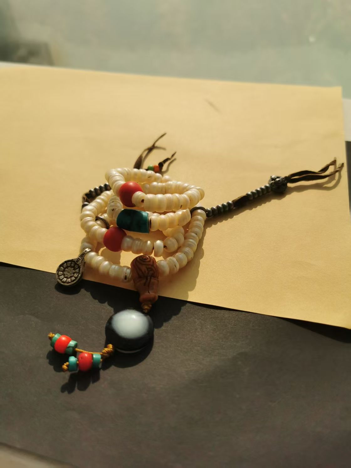 15399Tibetan Antique Multi-Treasure Mala Beads, a lucky bracelet distilled by time 🌟藏传多宝老念珠，岁月凝萃的幸运手串🌟