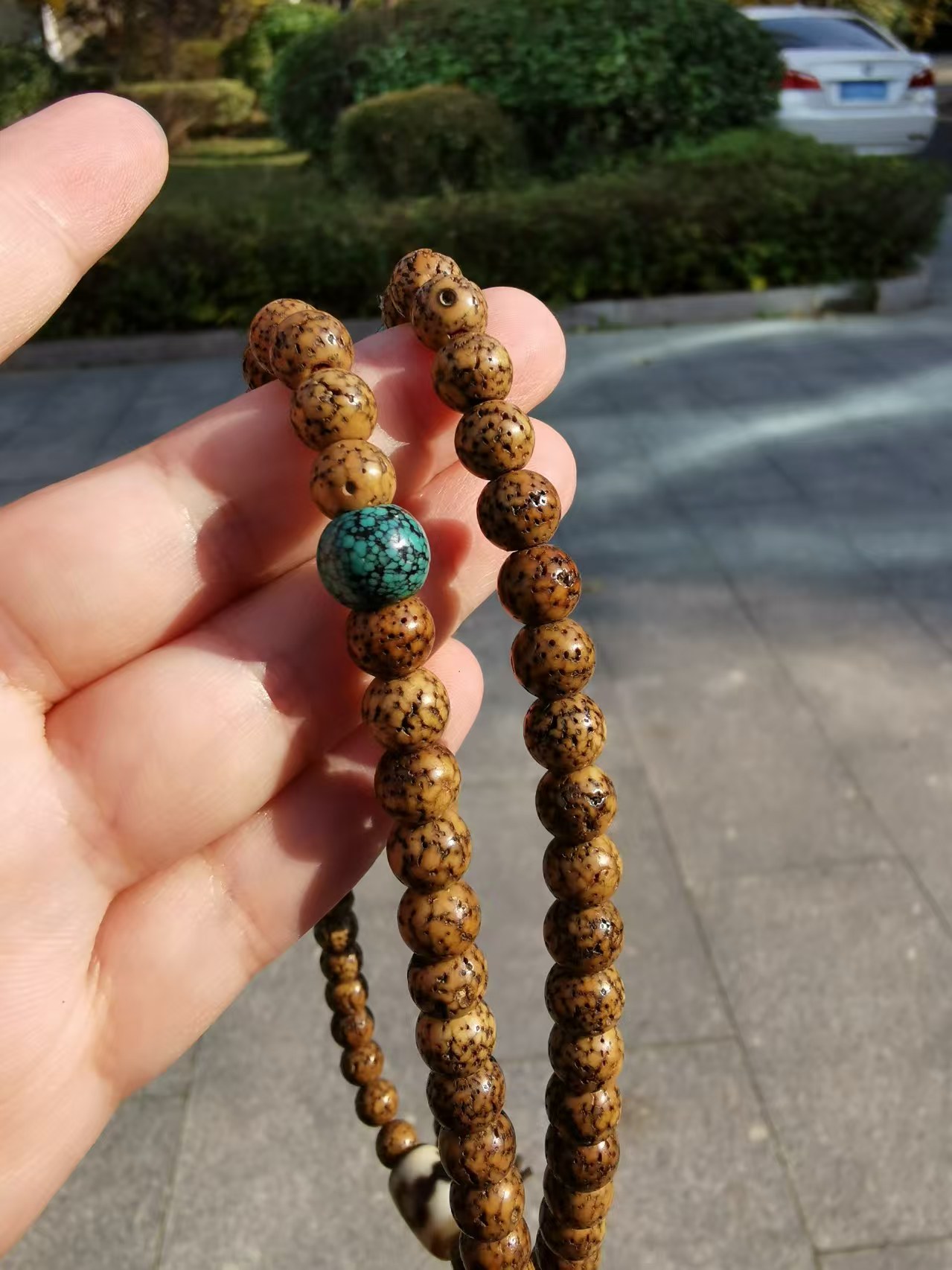 15411  Qing Dynasty Old Star and Moon Dzi Bead Set｜A Protective Tibetan Treasure Full of Ancient Charm✨清代老星月天珠套装｜藏传古韵满溢的护身美物✨