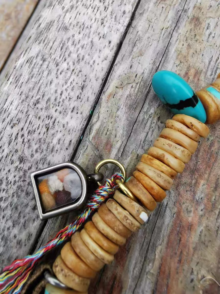 15418老噶吧啦108佛珠文玩念珠Old Gabala 108 Beads Prayer Mala