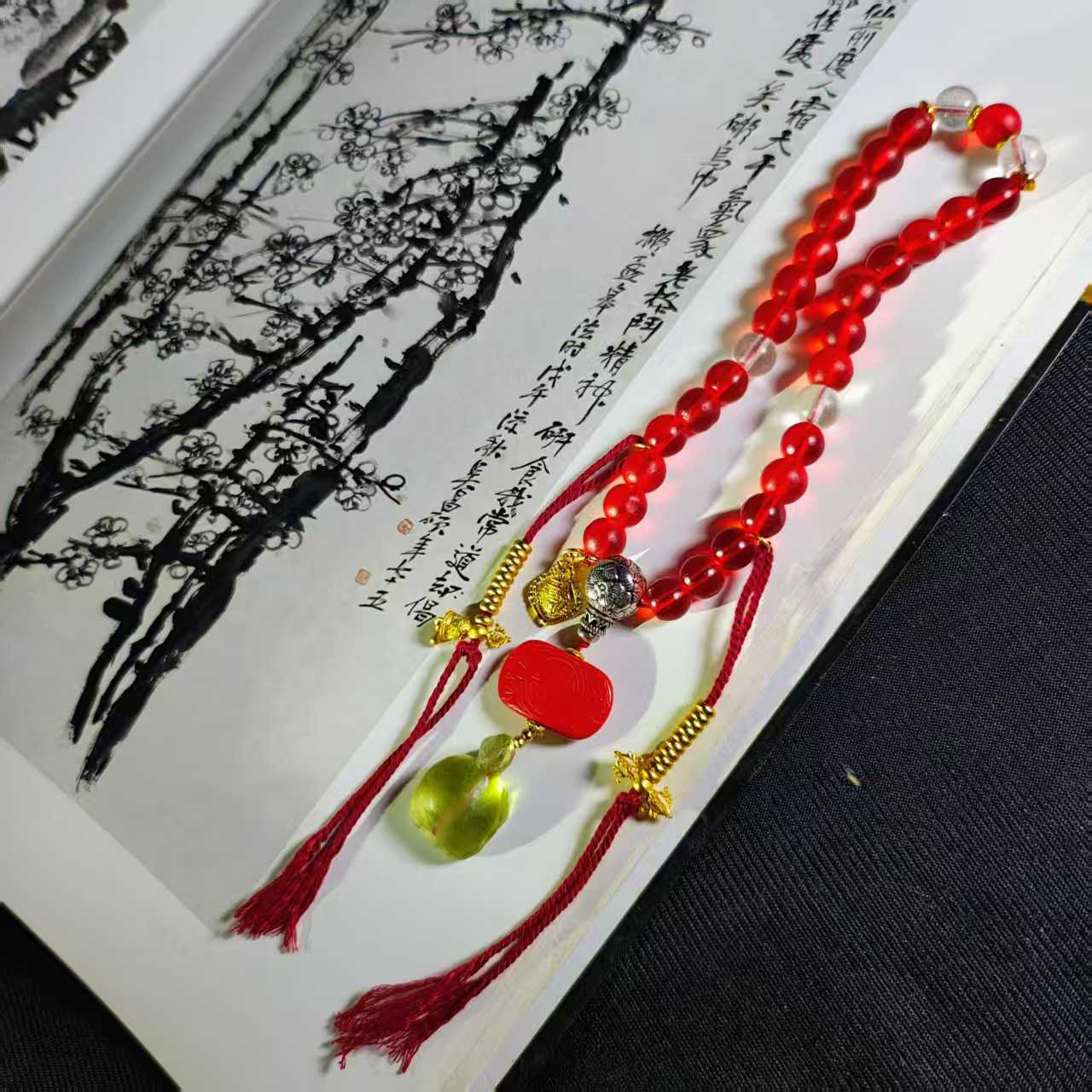 15566红琉璃金色计数器红色背云乌龟