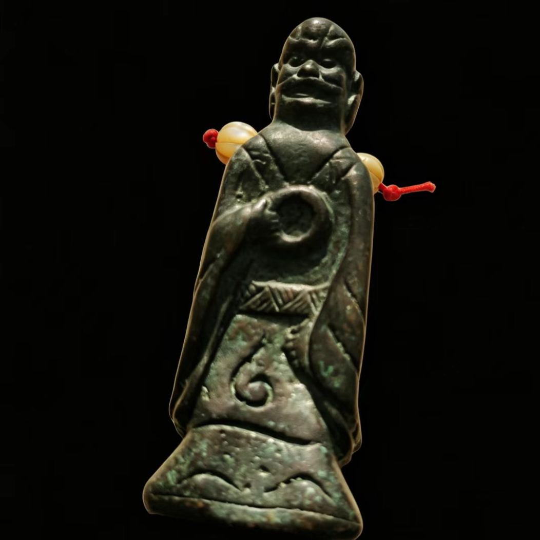 15394   The Ancient Heavenly Iron Golden Wheel Saint King Statue ‖ Guardian of Fortune! ✨传世老天铁金轮圣王造像‖福运守护神！✨