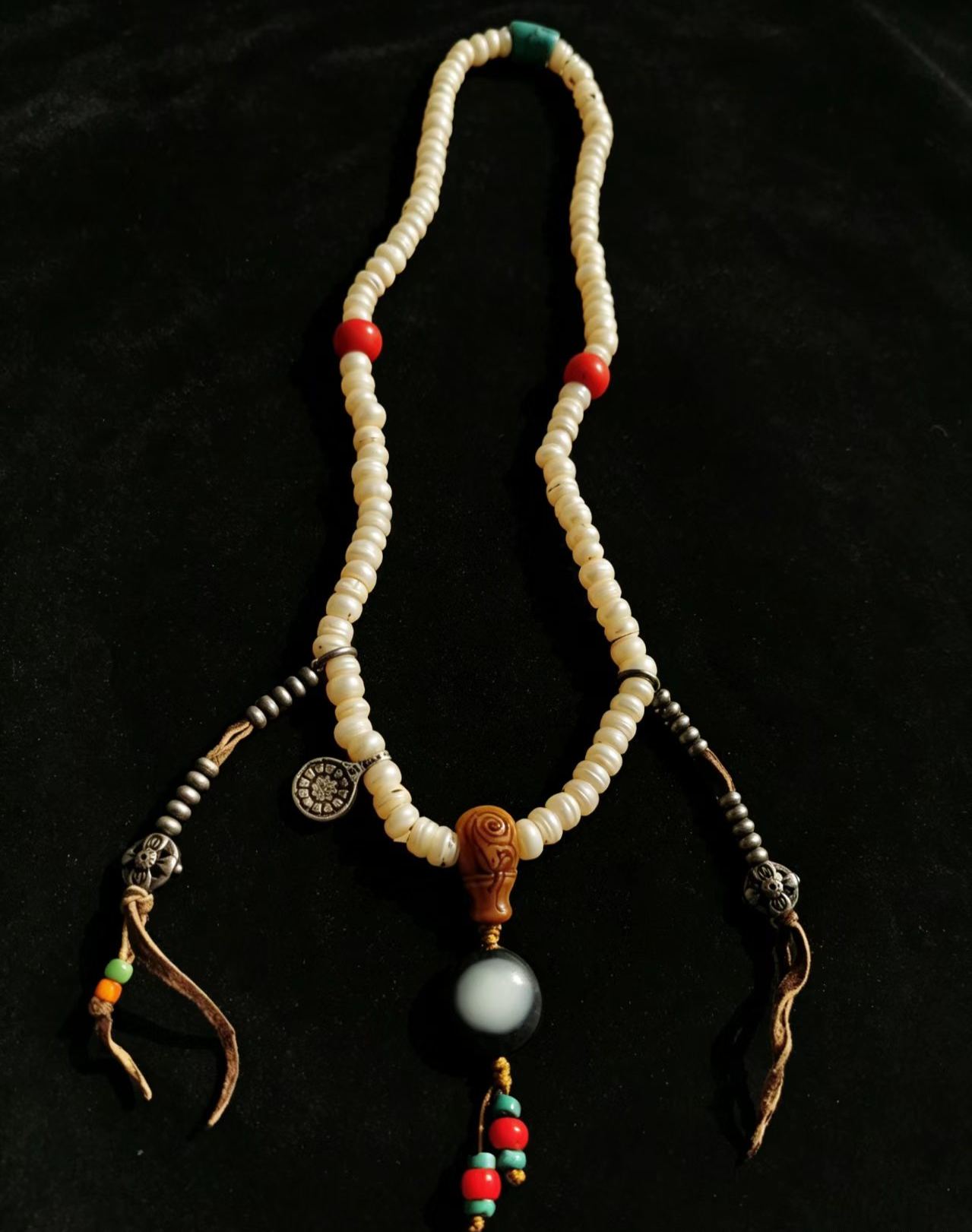 15399Tibetan Antique Multi-Treasure Mala Beads, a lucky bracelet distilled by time 🌟藏传多宝老念珠，岁月凝萃的幸运手串🌟