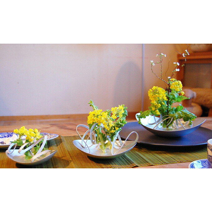 【花器 SMLセット】【栃木県/ALART（アルアート）】花あそび（フラワーベース/インテリア/和/生花/生け花/いけばな/アルミ製/花瓶/花材